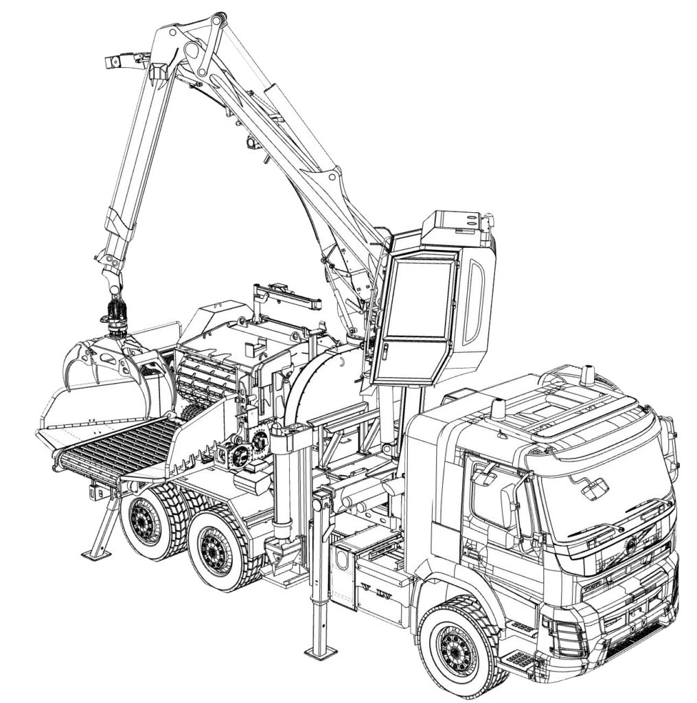Wüst SMC-812 CCR - Container chipper